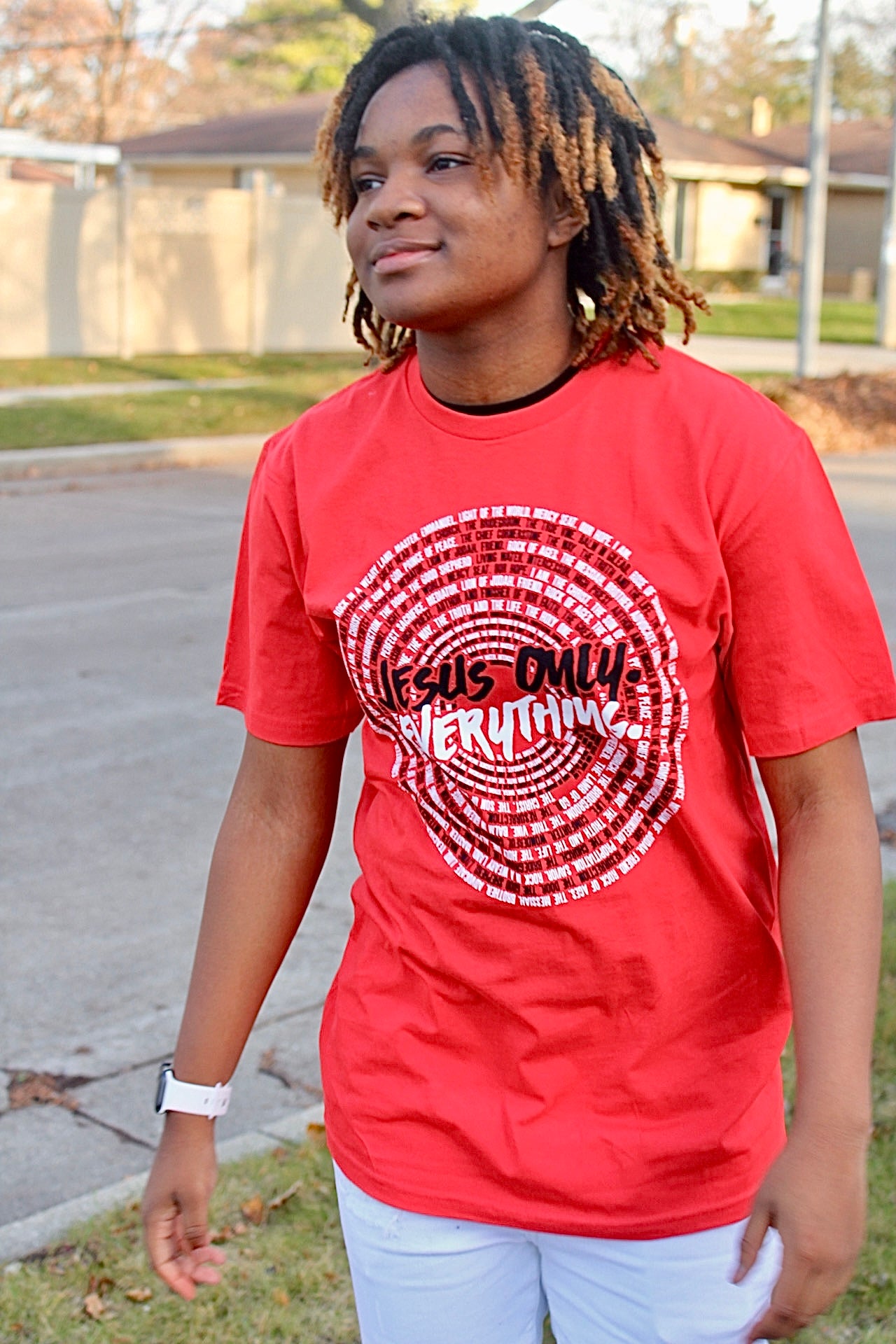 Jesus Only Everything_Red/white