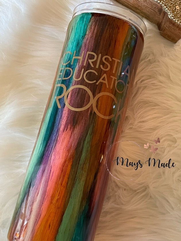 Christian Educators ROCK! Tumbler 20 oz *IN STOCK