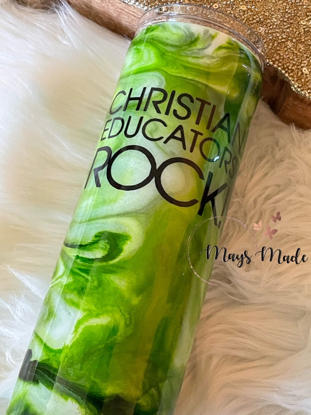 Christian Educators ROCK! Tumbler 20 oz *IN STOCK