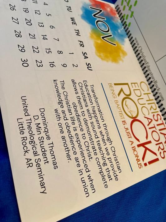 (Baptist)Christian Educators ROCK! Calendar 2024-2025