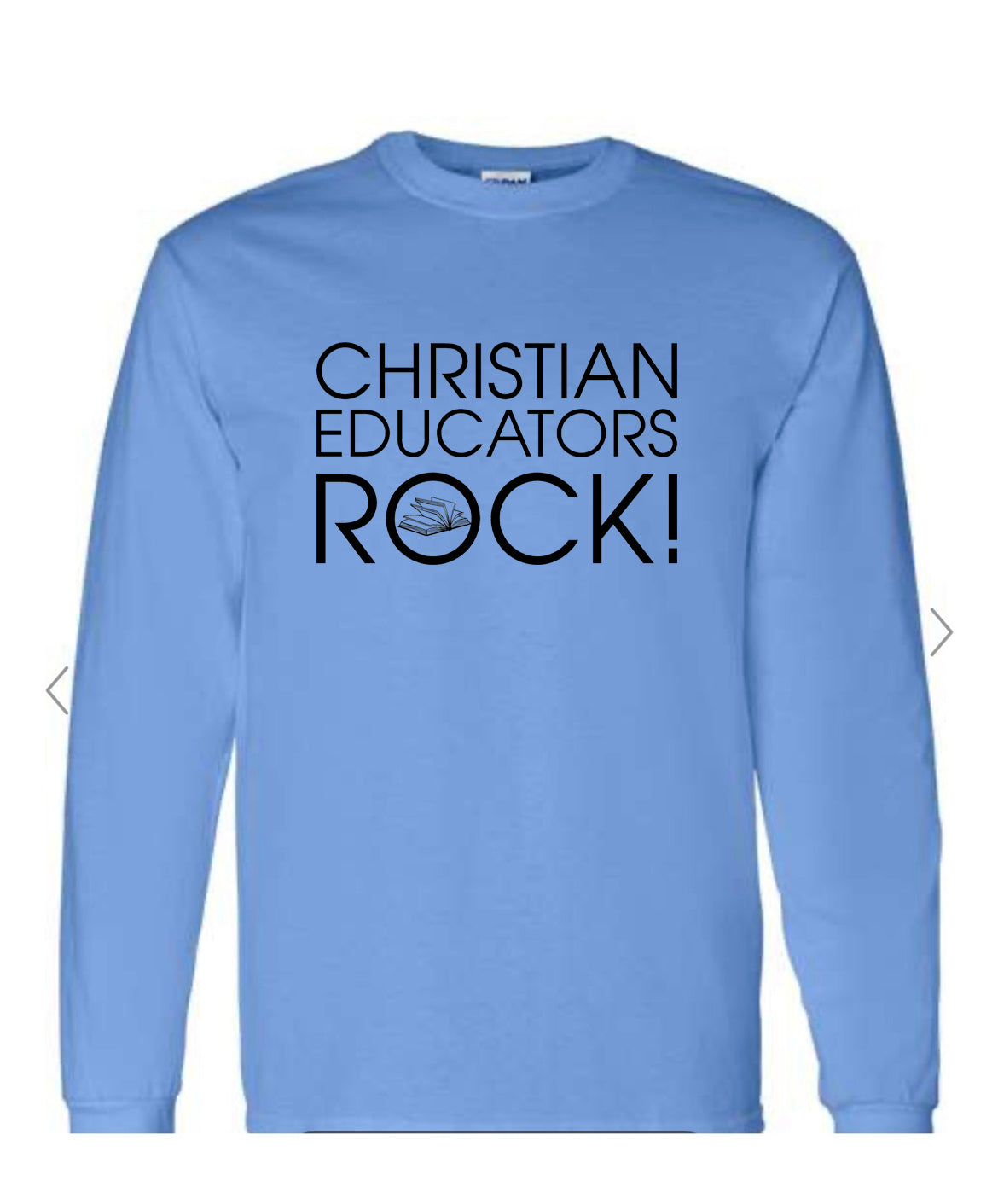 Christian Educators_Blue Long sleeve Tee