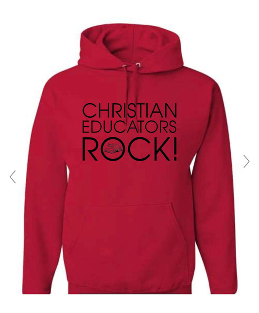 Christian Educators_Red Hoodie