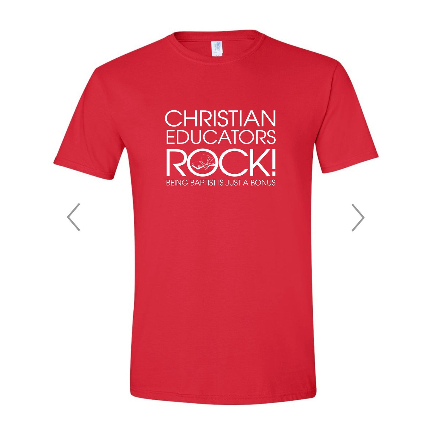 Christian Educators ROCK! Tshirts_Red